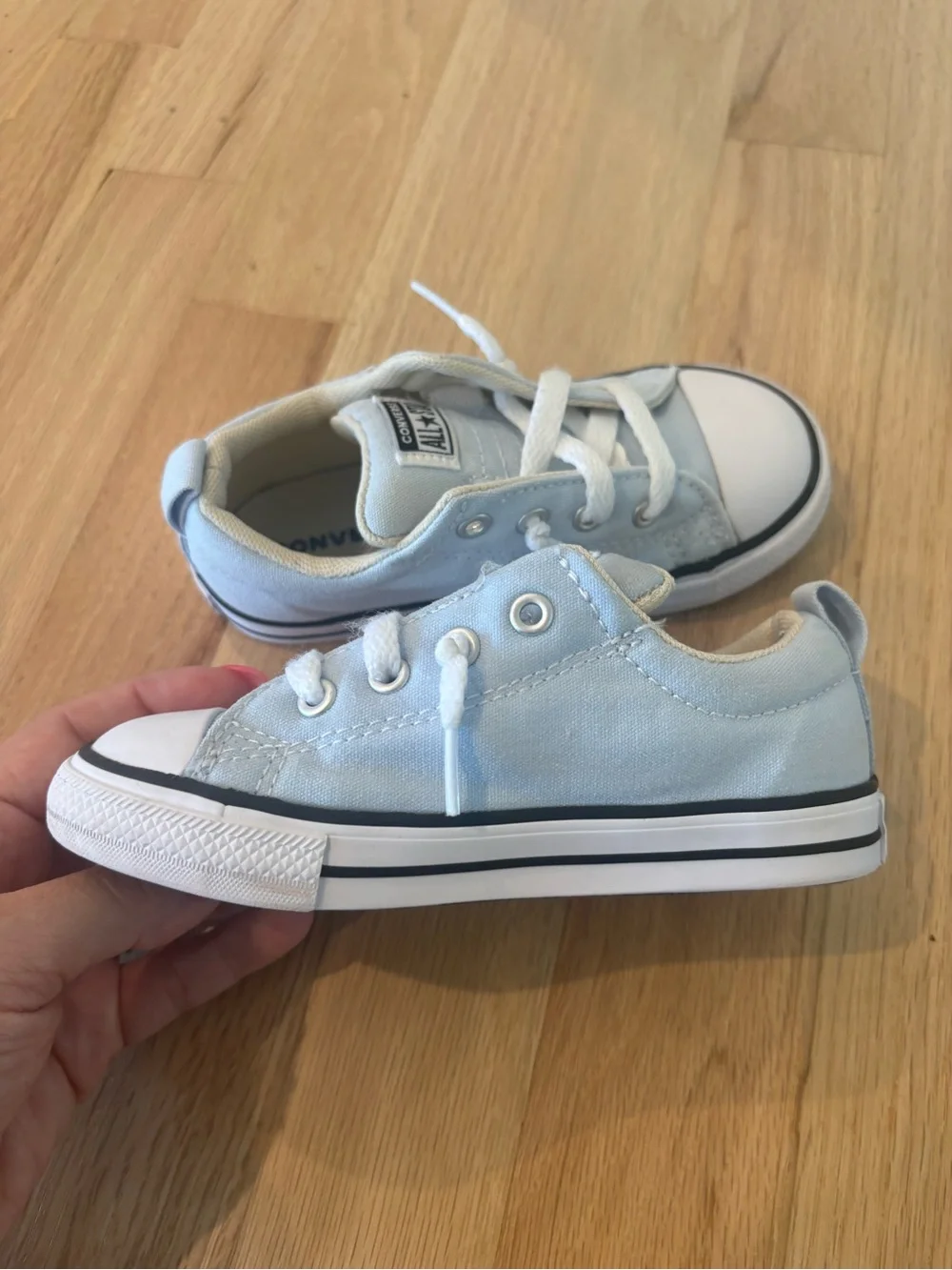 Toddler Low Top Light Blue Converse Sneakers